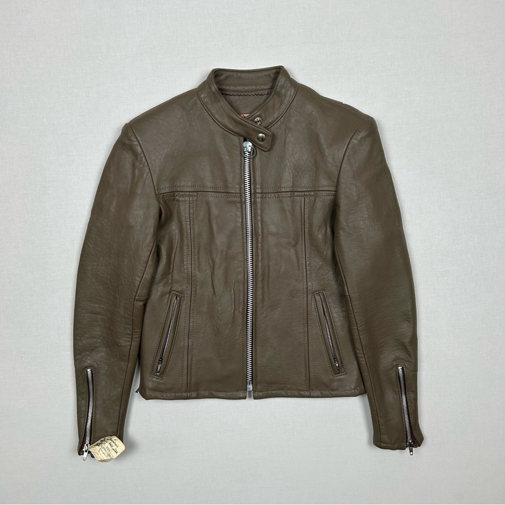 Vintage 70s Lamb Skin Leather Jacket